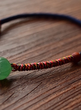 【绿尘】莲蓬手工diy编织手绳