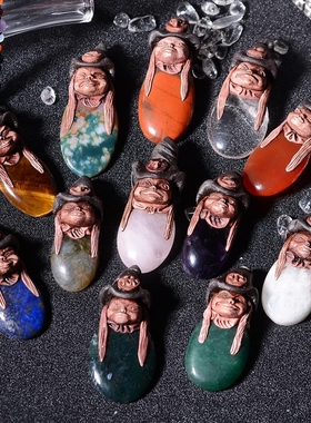 雁唐北欧精灵吊坠项链老印度