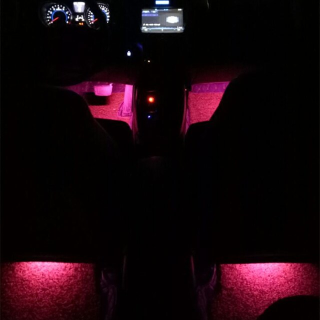 ໂຄມໄຟປະດັບໄຟ LED ທີ່ຄວບຄຸມດ້ວຍສຽງໃນລົດ