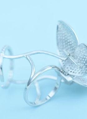 会动的哦纱舞戒指aaa密镶奢华