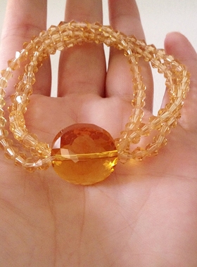 diy串珠多色三道配饰品日用手圈