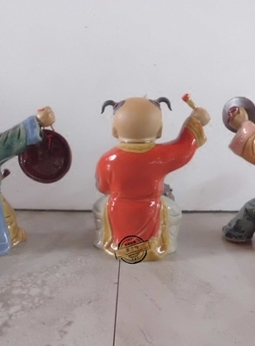 陶瓷工艺品石湾公仔喜庆创意摆件