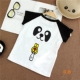 Tứ Xuyên Lưu niệm Panda Quần áo thun Quần áo ngắn tay vai Nam và nữ Gói gia đình Nam và nữ Gói gia đình Gói - Trang phục dành cho cha mẹ và con