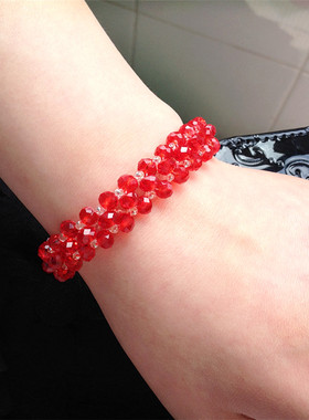 dii水晶串珠手工编制磁扣手链