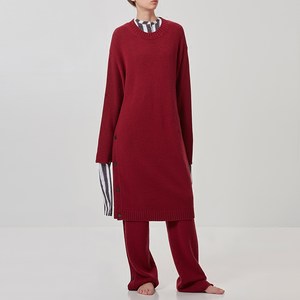 PORTS 1961秋冬新品女士毛呢针织长袖长连衣裙PW317KFD56-YWVU611