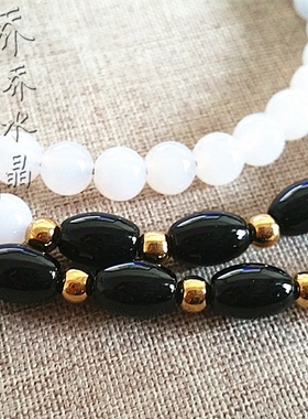 白玛瑙其他款式毛衣项链可定制