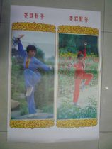 Nostalgia Old Aged Painting Folk Collection Decorative old version of a real Wulin new show