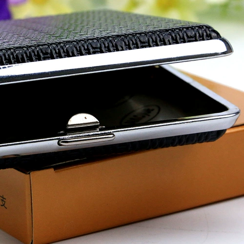 Мужской ультратонкий креативный металлический длинный портсигар