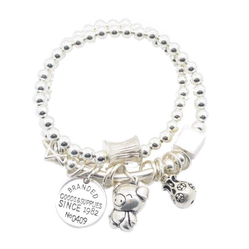 Модный браслет, серебро 925 пробы, китайский гороскоп