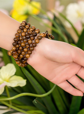 正宗海南黄花梨佛珠鬼脸手串手链