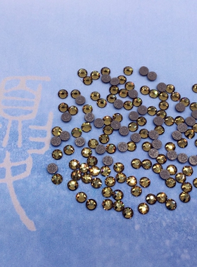 diy捷克黄金石英水晶美甲烫钻