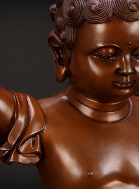 纯紫铜释迦牟尼如来寺庙供奉佛像