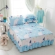 Khăn trải giường bằng vải cotton đơn mảnh 1,2m1,5m1,8m Bộ đồ trải giường bằng vải bông chống bụi có thể tùy chỉnh ba bộ - Váy Petti giường váy Váy Petti