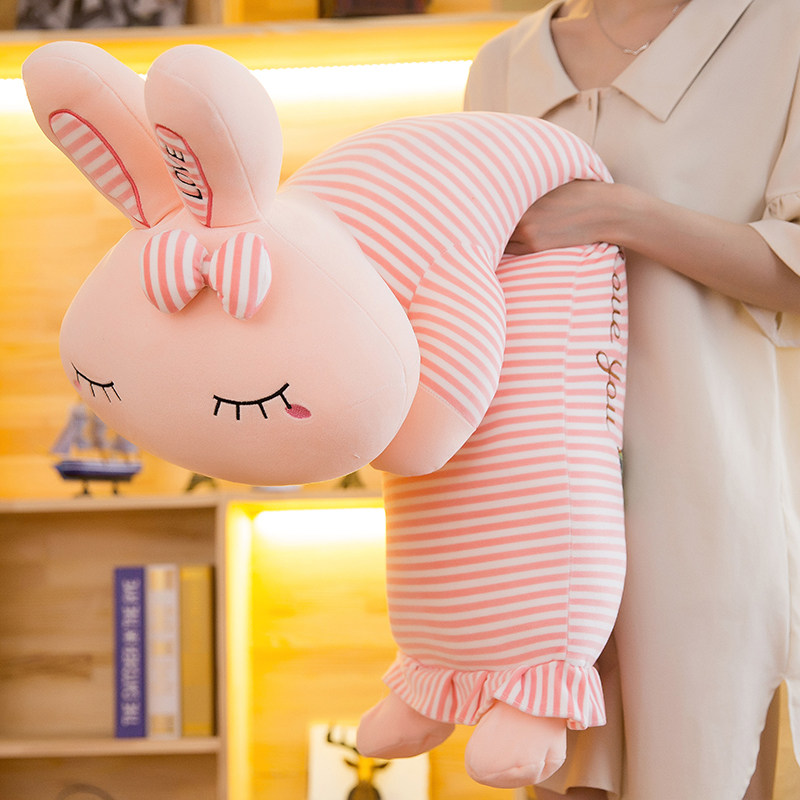 兔子毛绒玩具可爱女孩抱着睡觉抱枕 卡洛布布毛绒布艺类玩具