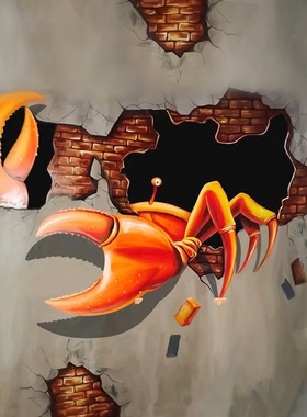 壁纸立体涂鸦墙画