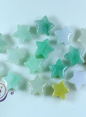 diy天然冰种精雕玉石耳环散珠