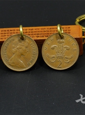 英国女王风硬币挂件吊坠