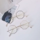 Harajuku phong cách retro siêu nhẹ cá tính đa giác tròn kim cương khung hình bát giác kính nam cận thị kính phẳng khung nữ thủy triều - Kính khung