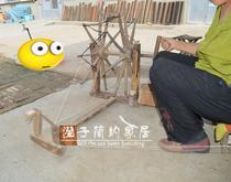 Folk Old Objects Old Spinning Car Old Farming Furniture Old Spinning Line Car Movie & TV Props Hand Spinning Textile Machine Cloth Loom