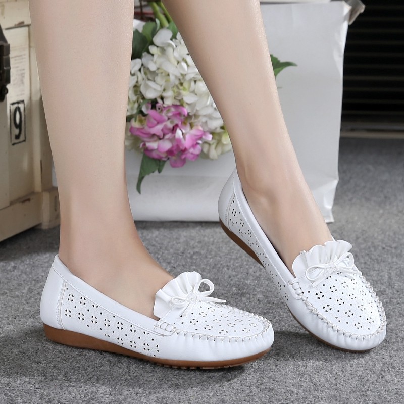 新款夏季凉鞋平底洞洞豆豆皮鞋镂空浅口女鞋软底防滑妈妈鞋孕妇鞋,淘宝优惠券,粉丝福利购,淘宝优惠卷