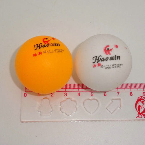4cm 儿童玩具 乒乓球 橘黄色 白色乒乓球 - 图1