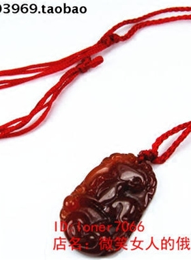 琥珀色玛瑙原石项链