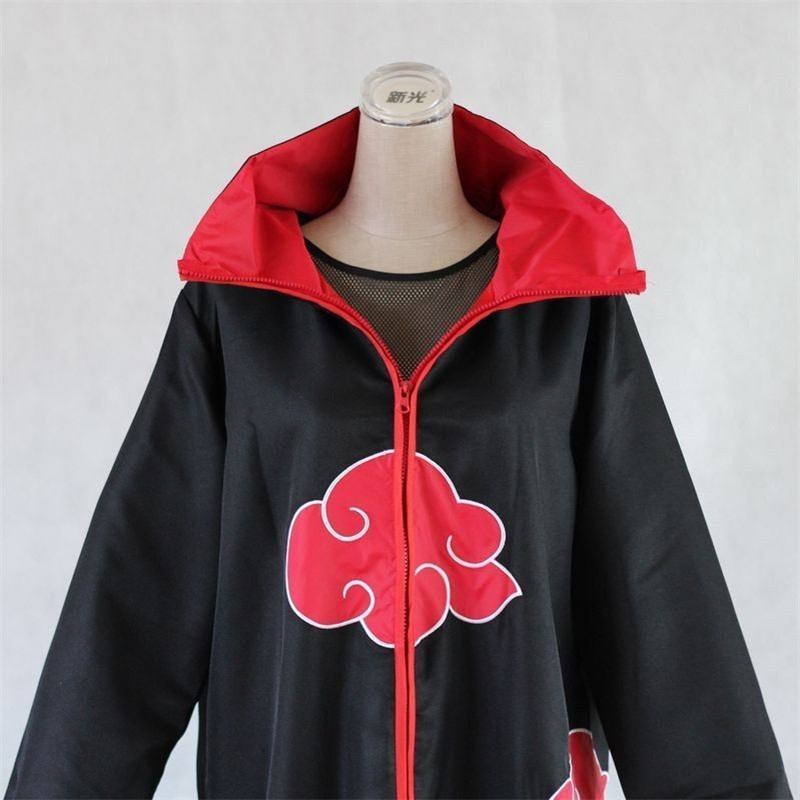 ruto Costume Akatsuki vCloak Cosplay Sasuke Uchahi Cape-图0