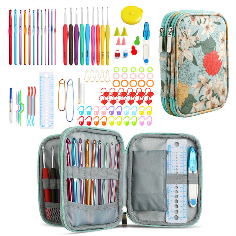 速发Knitting Needles Set Crochet Hooks Set with Storage Bag-图0