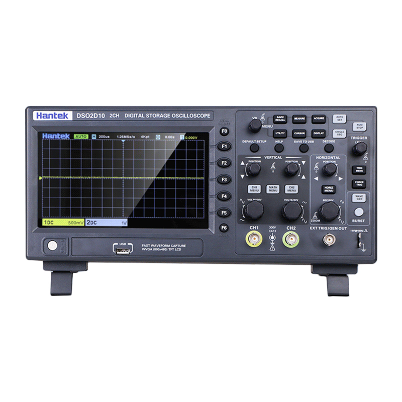 青岛汉泰DSO2D10/2D15双通道台式示波器100M数字存储示波表信号源