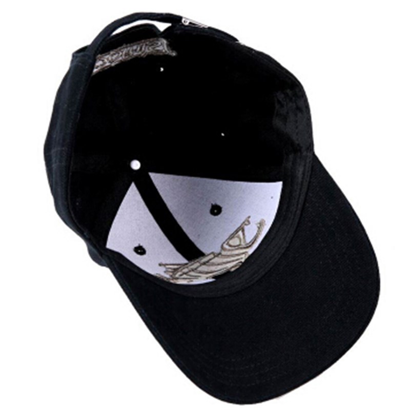 推荐Adjustable Fishbone Baseball Cap 鱼骨头刺绣棒球帽钓鱼鸭 - 图2