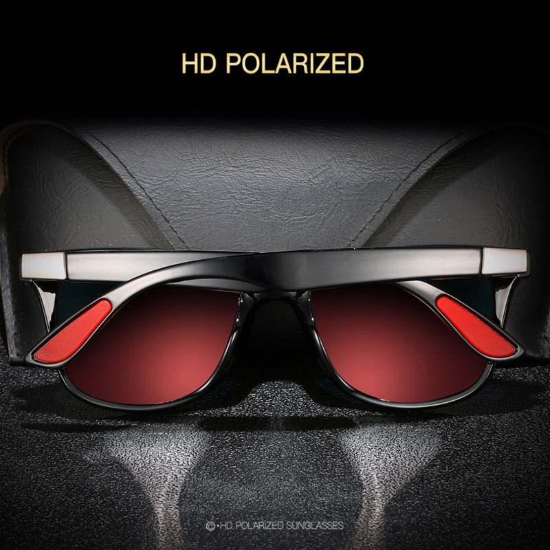 新品Photochromic Classic Sunglasses Fashion Wrap Square Fram-图2