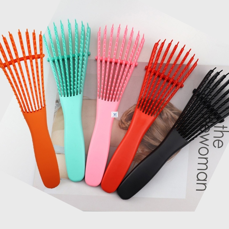 新品Detangling Plastic Hair Brush Scalp Massage Detangler We - 图1