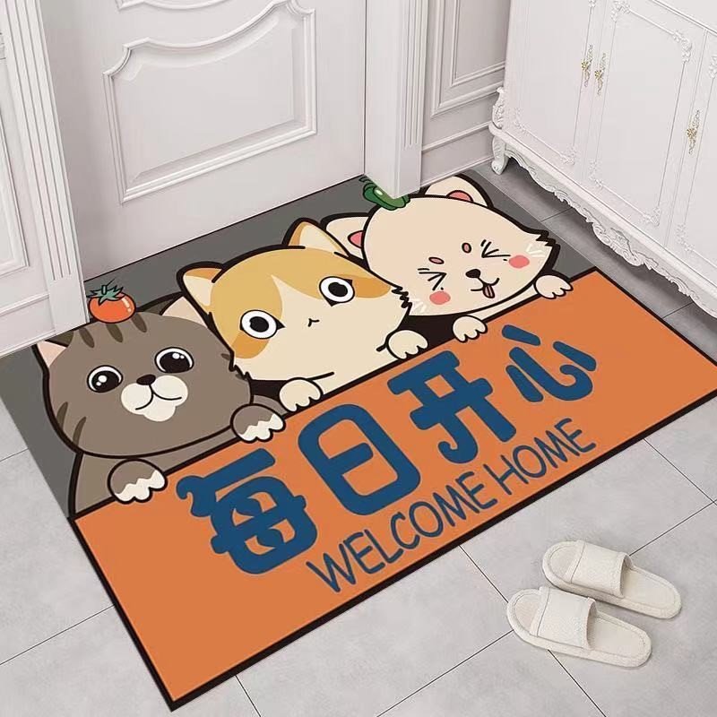 网红3d three-dimensional floor mat entrance household doorma - 图1