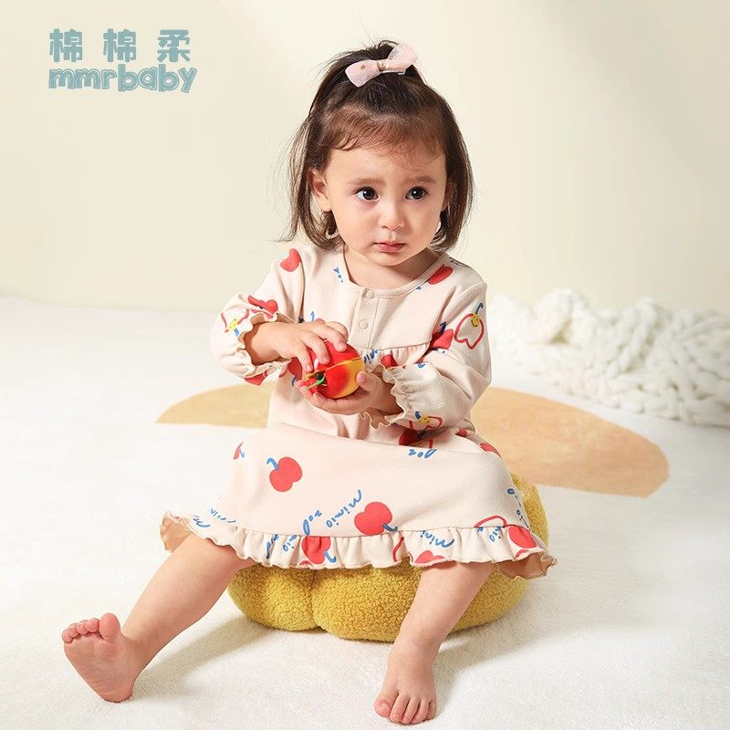 女童睡裙儿童春秋女宝宝睡衣纯棉秋冬长袖小童公主女孩裙子1-3岁2,淘宝优惠券,粉丝福利购,淘宝优惠卷