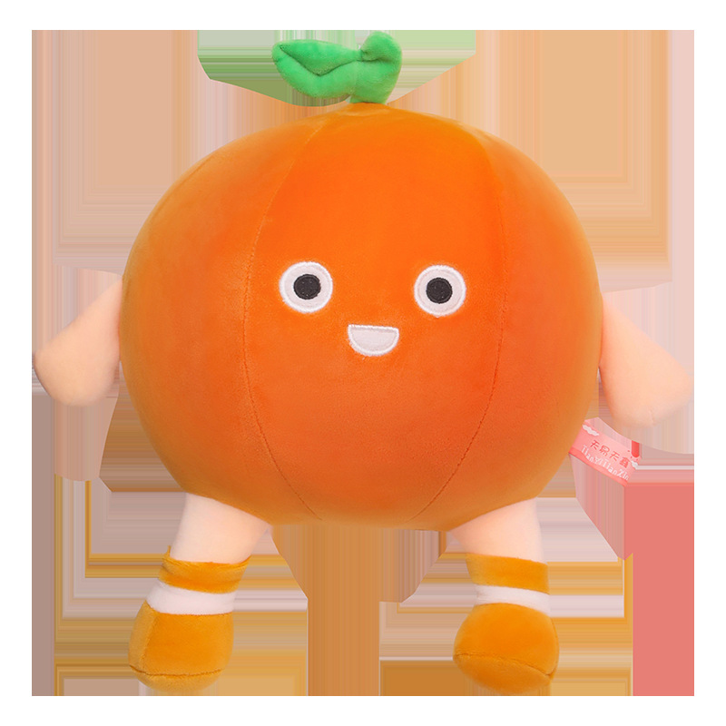 推荐Orange plush toys creative fruit orange heart Ruyi doll - 图3