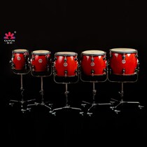 Red Wood Color Spray Stretch D Circle Unibody Frame Five Soundtrack Drum Beat Drum