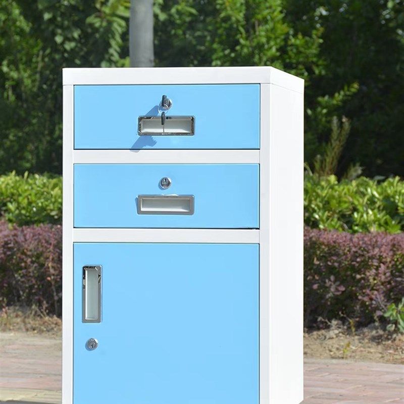 铁皮文件柜桌下三抽屉钢制活动柜带锁小柜子储物办公室卡箱单个矮,淘宝优惠券,粉丝福利购,淘宝优惠卷