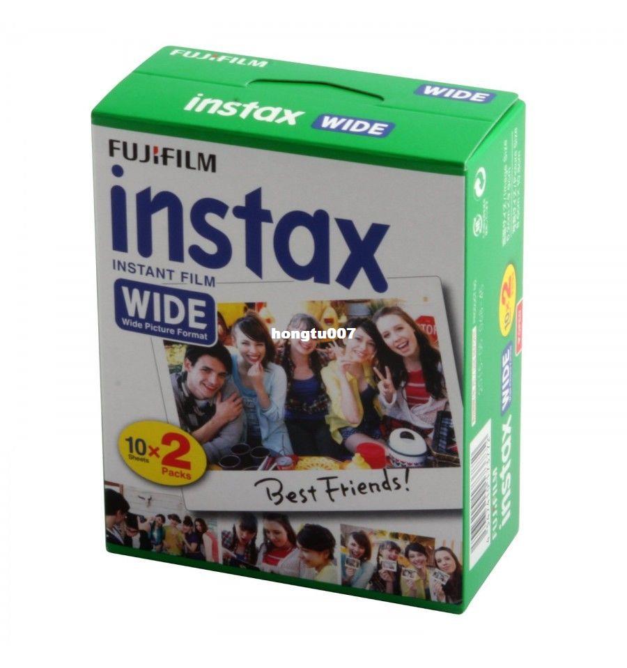 100% Genuine FujiWilm Instax 210 Wide Film 20P Sheets fhite - 图2