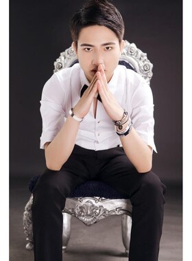 十二星座学生韩版个性皮质硅胶手C环男情侣手链女手镯简约个性手