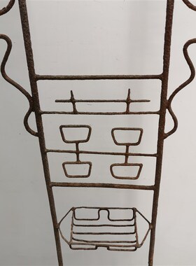 民俗老物件老家具老脸盆架铁脸盆架结婚物件结婚脸盆架怀旧收藏