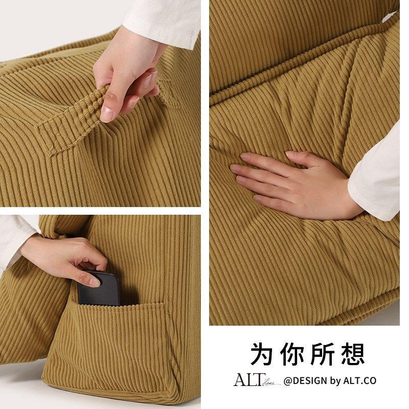 Bedside backrest pillow, soft bag, sofa, waist support pillow, reading on bed, playing with mobile phone, waist support, large backrest cushion, bay window