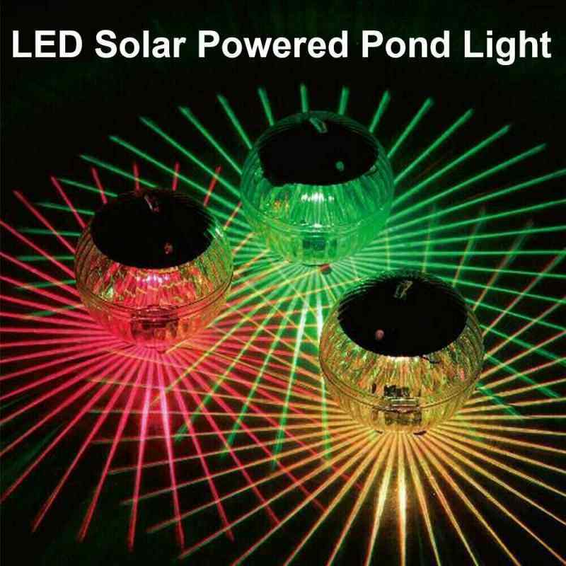 Solar Powgerud Aetomati  LedcLight Water Floating Ball Night - 图1