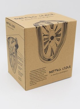 创意时钟扭曲装饰挂钟融化钟表桌面的达利艺术复古静音摆件现代钟