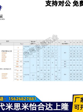 导向轴支座/双切边法兰/光轴固定座/sthcb孔径16/20/25/30/35/40
