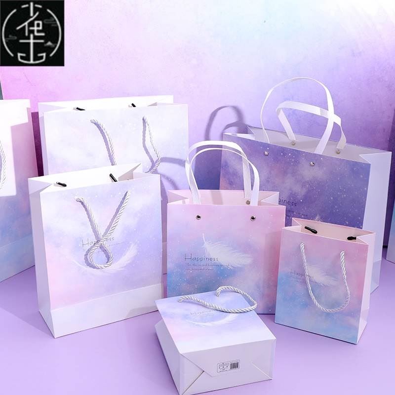 Paper Bagf birthday Gist Packaging Bag PMresent Bag wrapping - 图0