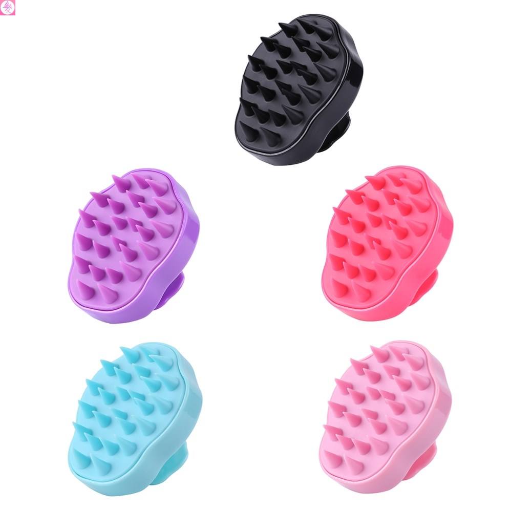 极速Silicone Comb Brush Soft Hair Washing Shampoo Brush Show - 图0