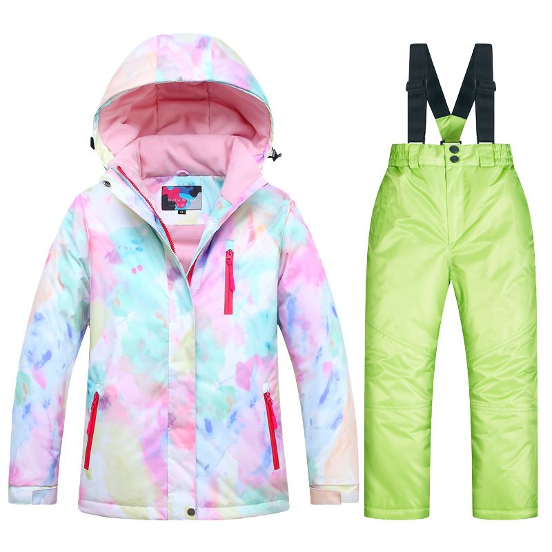 推荐2023 Girls' Ski Suit Winter Snow Mountaineering Camping - 图3