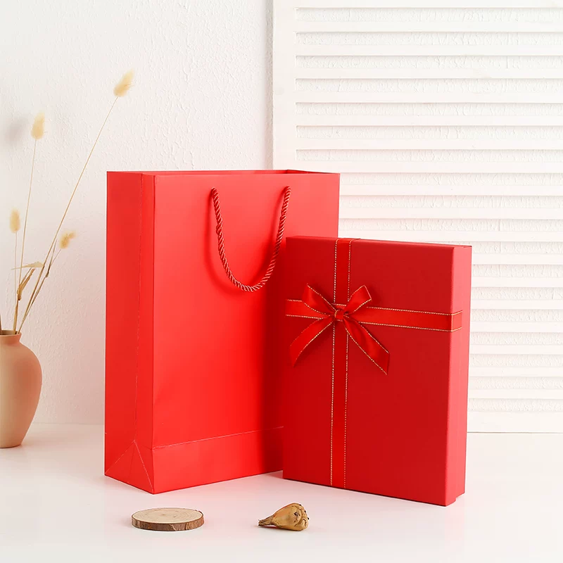[Быстрая отправка Gift Box с сеткой ветра 0.5 hipster большая упаковочная коробка красная]