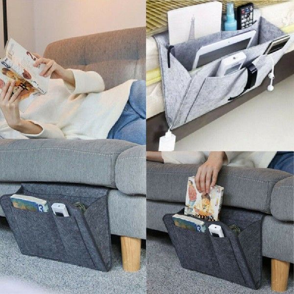 速发2022 hot date felt bedside pocket Caddy storage organize-图3