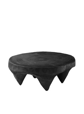 侘寂风摆件艺术炭化木果盘茶x几样板间饰品民宿餐厅装饰实木盘摆